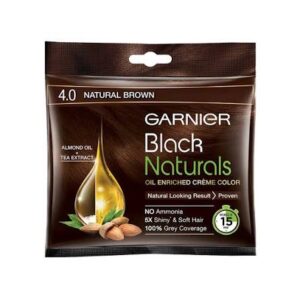 Garnier Black Natural 4.0 Natural Brown Hair Colour (20gm+20ml)